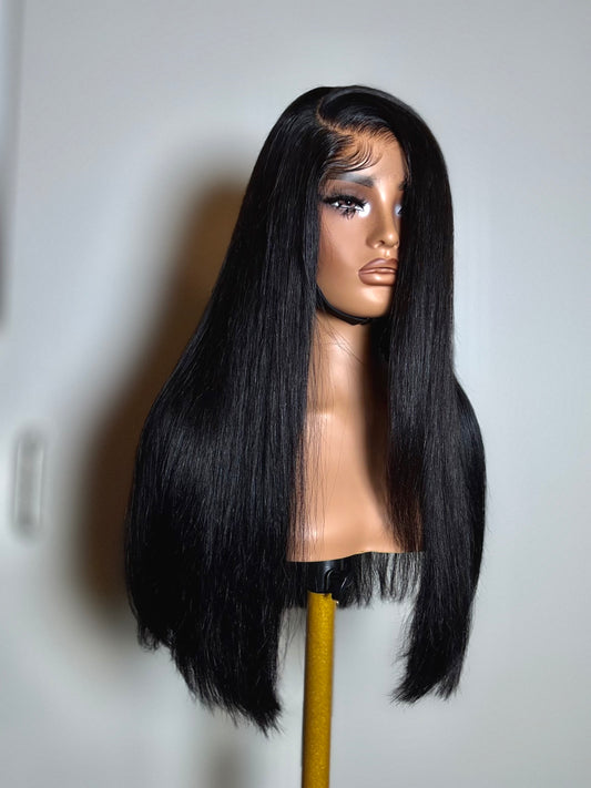 Zaria — 20” Jet Black Side-part Unit