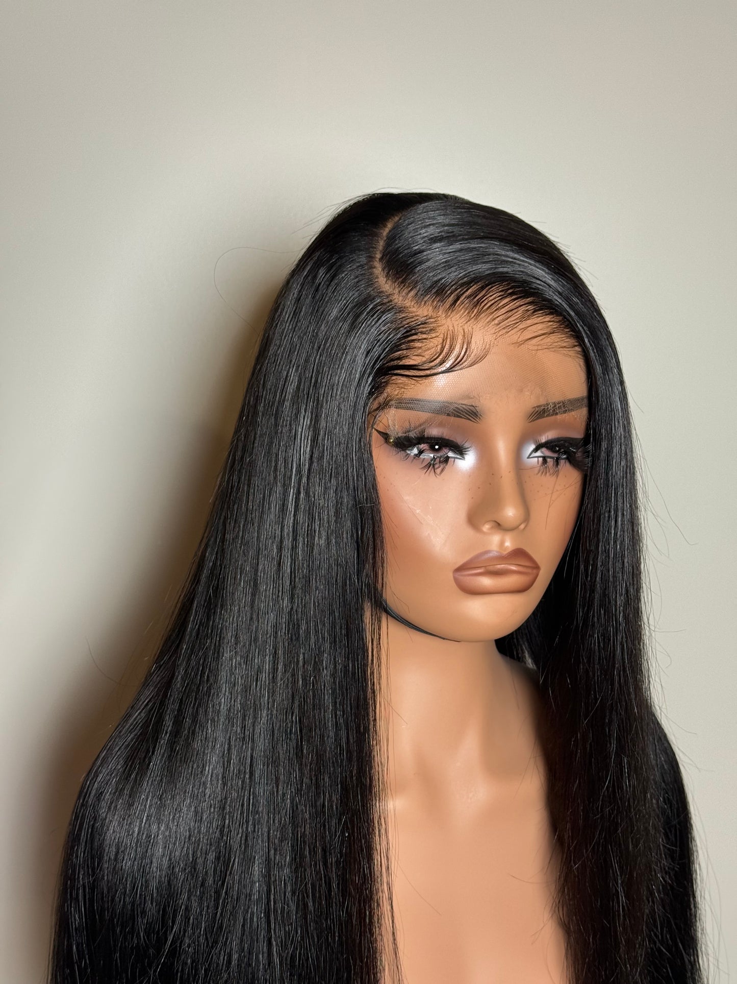 Zaria — 20” Jet Black Side-part Unit